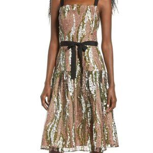 Harlyn Womens  Sequin Embroidered Cocktail Dress